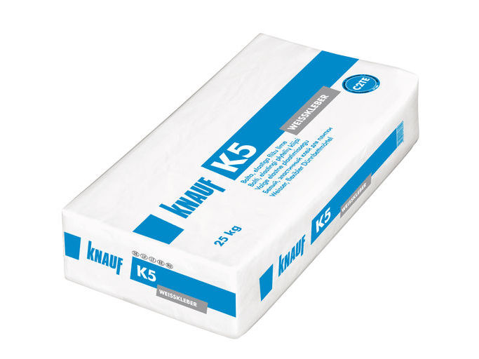 Balti elastingi plytelių klijai Knauf K5 25,0kg Balti elastingi plytelių klijai Knauf K5 25,0kg